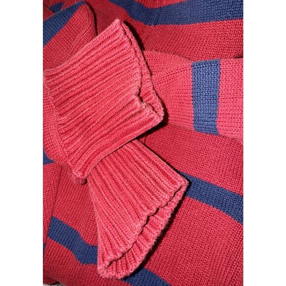 American Eagle Outfitter Men's L/XL Long Sleeve 1/4 Zip Pullover Sweater Stripes - Picture 8 of 10